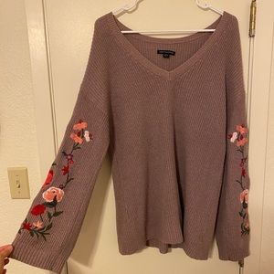 American Eagle Embroidered Sweater